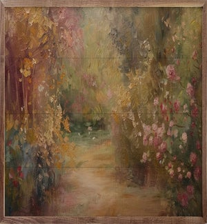 Blossoming Garden Wall